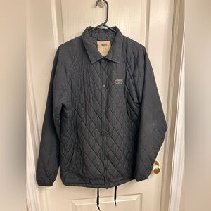 Vans Men’s Quilted Black Jacket Medium